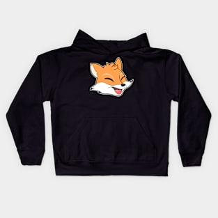 Cute Fox Head Kids Hoodie